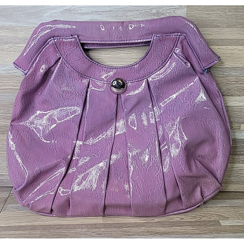 Cato Purple‎ Faux Leather Alligator Snakeskin Print Purse Unique Colorful